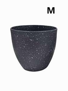 1 PC Plant Pot, Indoor Plant Pot, Ceramic Pot, Vase, Matte Faux‑Stone Bonsai Pot, Balcony Plant Pot, Home Decor Item, Large‑Capacity Planting Pot, Room Decoration - flower pot - View 11