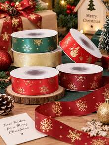 Bows & Ribbons Christmas Ribbon DIY Floral Bow Gift Box Packaging Tissue Paper Flowers Baking Decorations Materials - multicolor - View 13