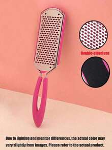 Elegant Two-Sided Foot File Removes Dead Skin And Calluses Metal Foot Rasp For Women And Men Ergonomic Foot Scrubber For Bathroom And Home Spa Care Professional Pedicure File Pedicure Tools Foot Care Tools Foot Care Accessories - Multicolor - View 20