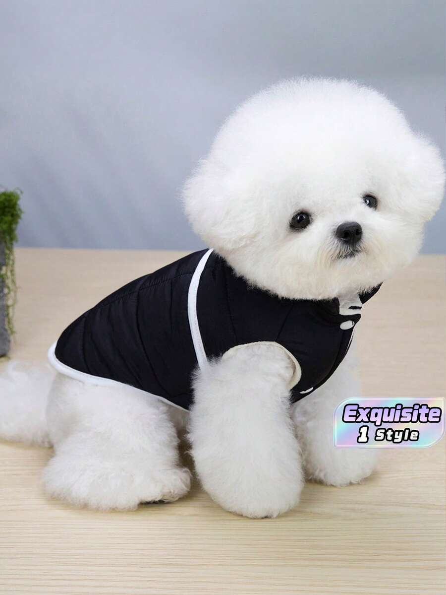 Pakaian Hewan Peliharaan Anjing Pakaian Musim Gugur Bichon Teddy Kucing Rompi Musim Gugur/Dingin - A - View 1