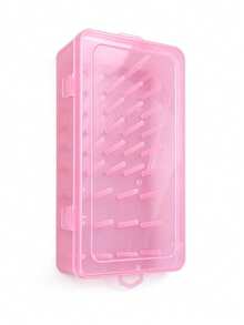 1pc 42-Spool Sewing Thread Storage Box, Transparent Plastic Spool Holder, Embroidery Storage Box, Embroidery & Sewing Tool Kit Box, Portable Large Capacity Needle Case, Handheld Sewing Box, Suitable For DIY Sewing, Embroidery, Quilting Accessories. - Multicolor - View 6