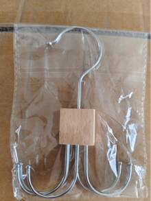 1PC 2PCS Rotating Belt Hanger - Wooden Base With Stainless Steel Hooks Multi Functional Wardrobe Organizer For Belts Ties Scarves Bras Space Saving Storage Rack Modern Closet Accessory - View 10