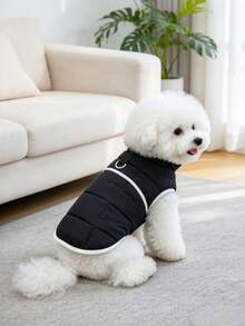Pakaian Hewan Peliharaan Anjing Pakaian Musim Gugur Bichon Teddy Kucing Rompi Musim Gugur/Dingin - A - View 12