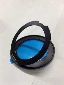 1pc Rotating Aluminum Alloy Mobile Phone Stand, With Adhesive, Can Be Fixed On The Desktop. - Multicolor - View 11