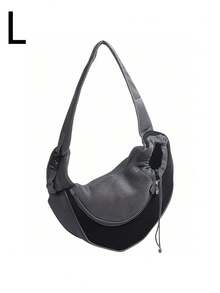 1 PC Pet Dog Sling Carrier Breathable Mesh Travel Sling Bag Carrier For Dogs Cats Cat Carrier Cat Bag - Black - View 10