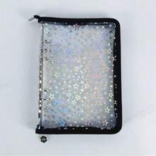 A5 Sticker Collection Organizer Binder Kit Large Capacity PU Leather Clear Sticker Storage Book Album With Zipper Closure Double-Sided Collecting For Journal Scrapbook Planner - Multicolor - View 10