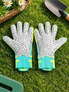 1 buah Sarung Tangan Kiper Sepak Bola dengan Telapak Tangan Lateks Berdaya Cengkeram Tinggi, Desain Tahan Aus dan Anti Selip, Bahan Nyaman dan Bernapas, Peredam Guncangan dan Perlindungan. Cocok untuk Latihan Sepak Bola Remaja dan Dewasa, Pertandingan, dan Latihan Harian. - Putih dan hijau - View 8