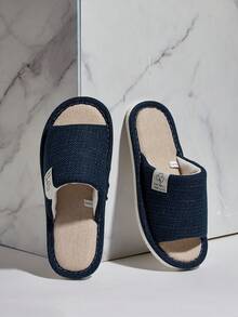 Yawasoul Men's Open-Toed Breathable Home Slippers Can Be Worn In All Seasons, Comfortable Soft Soles In Indoor Bedrooms, And Unisex Summer Home Shoes - Blue - View 4