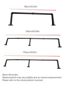 Integrated Black Wall Display Stand With Heavy-Duty Industrial Hanger, Multi-Purpose For Clothing Stores - Black - View 3