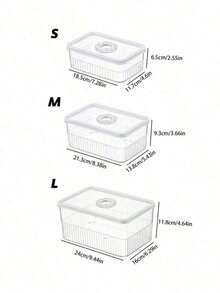 1pc Rectangular Plastic Sealed Container With Lid, Storage Box For Refrigerator, Market Stall Display, Kitchen Refrigerator Storage Box, Plastic Kitchen Storage Box, Sealed Transparent Food Preservation Box, Refrigerator Storage Box Suitable For - Transparent - View 15