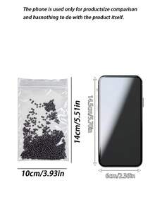 1000個 3.0奈米接髮環，矽膠銅扣接髮環，髮束配件，無縫微接髮扣 - 棕黑色 - 查看 4