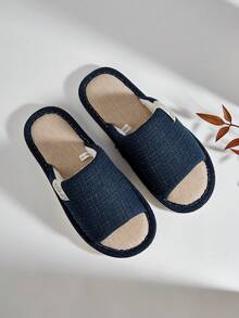Yawasoul Men's Open-Toed Breathable Home Slippers Can Be Worn In All Seasons, Comfortable Soft Soles In Indoor Bedrooms, And Unisex Summer Home Shoes - Blue - View 3