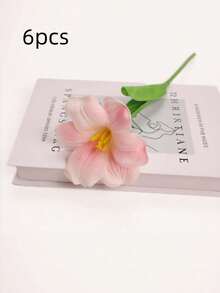 6/12Pcs Optional Brownie Open Tulip Artificial Flowers, Realistic PU Faux Tulips, Nordic Simple Style For Living Room Bedroom Tabletop Decoration - Five tablets - View 12
