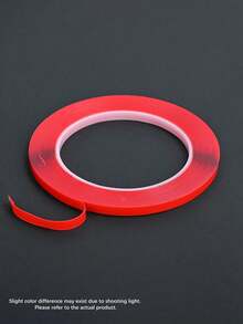1/10 Pcs, Nail Double-Sided Crystal Tape, No Trace Adhesive For Press-On Nails, High Viscosity Red Film Transparent Acrylic Double-Sided Tape For Fixing Nail Decorations - Red - View 6