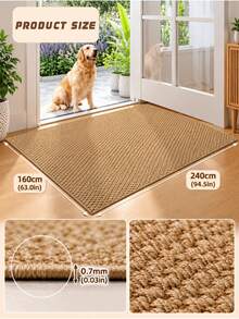 1 Piece Brown Pineapple Pattern, Simple Outdoor Rug For Home Decoration, Soft Texture And Easy To Clean Rug, Spring And Autumn Home Decoration Rug | Suitable For Small Courtyards | RV Front And Other Areas Rug | Balcony Picnic Seaside Beach Rug - Brown - View 6