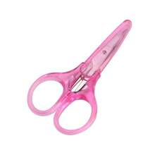 1 Piece Of Mixed Color Round Head Mini Safety Scissors-Multifunctional Stainless Steel Craft And Beauty Scissors, Purple And Pink, Very Suitable For Paper Trimming And Detail Work, Handicraft, Beauty Scissors - multicolor - View 10