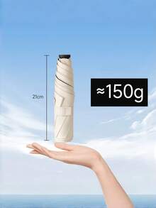 Pencil Umbrella With Coin Handle, Lightweight Compact Travel Umbrella, UV Protection Sun & Rain Portable Umbrella, Small Foldable Commute Umbrella, 3 Colors - Multicolor - View 12