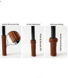 16 cái bọc chân ghế chiều dài mở rộng - thiết kế dệt kim co giãn cao, chống trầy xước sàn nhà, bảo vệ chân nội thất bền bỉ, tuyệt vời cho sàn gỗ, dễ lắp đặt, phù hợp với nhiều kích cỡ chân ghế - Nhiều màu - Xem 8