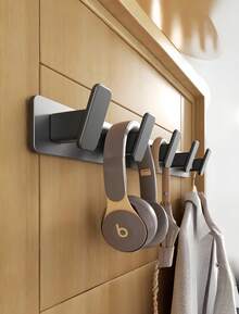 No Drill Wall Hook Self Adhesive Door Hanger For Coats Hats Bags Entryway Hallway Home Office Clothes Storage Organizer - Black and White - View 6