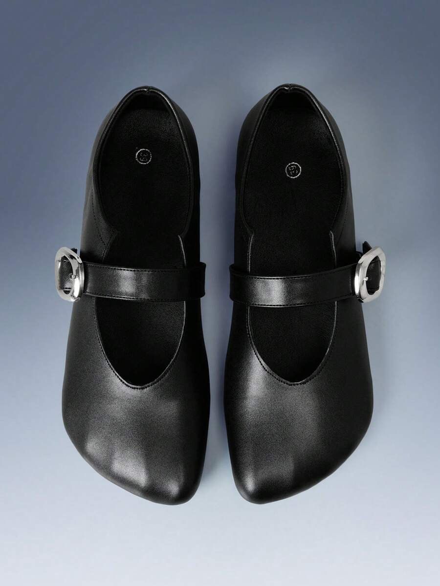 CUCCOO GRLICON Women's Flat Bottom Five Fingers Fashion Commuter Office Style - Black - View 1