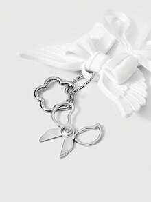ROMWE Kawaii Bow Wings Metal Accessories Pendant - White - View 4