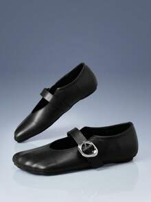 CUCCOO GRLICON Women's Flat Bottom Five Fingers Fashion Commuter Office Style - Black - View 3