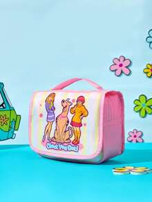 SCOOBY-DOO X POKOJA LAND Cartoon Pattern Daily Travel Portable Makeup Bag - Multicolor - View 4