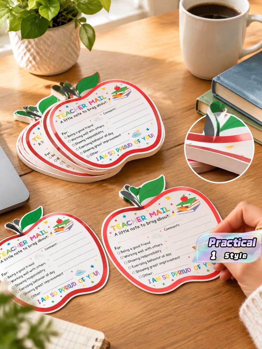 Letters From Teachers To Parents, Warm Teacher Emails, Student Behavior Commendation Cards, Classroom Essentials, And Apple-Colored Supplies For Students - A - View 1