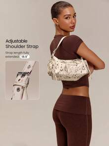 GLOWMODE Small 5L SunChaser Water-Resistant Multiple Compartments Exterior Zipper Shoulder Bag Summer Vacation Holiday Outdoors Daily Casual Wear - Light khaki deer pattern - View 5