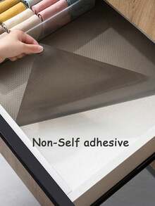 1 Roll Waterproof Non-Slip Cabinet Liner – Anti-Slip Shelf Mat For Kitchen Cabinets, Bookcases, Desks, Drawers, Shelves, Durable Protective Liner For Home Organization, Easy Cut To Size, Reusable, Versatile Shelf Cover - Black - View 2