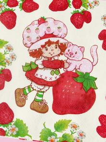 Strawberry Shortcake X SHEIN 紙巾 - 草莓娃娃 - 查看 5