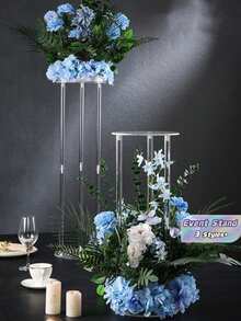 1PC Acrylic Transparent Flower Stand For Wedding Party Stage Tabletop Aisle Decoration Display - Clear - View 1