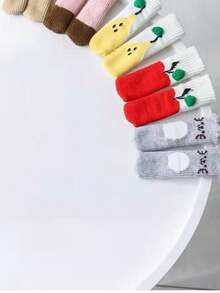 24 Pieces Cute Of Chair Leg Socks Protective Cover-High Elastic Knitted Design, Scratch-Resistant Floor-Durable Furniture Floor Protective Cover, Very Suitable For Hardwood, Easy To Install, Suitable For Various Chair Foot Sizes - multicolor - View 3