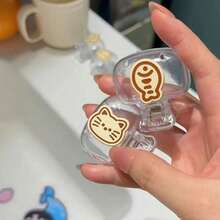 2 Pieces Cute Kitten Fish Toothbrush Protective Case Cartoon High Color Value Toothbrush Storage Portable Travel Dental Toothbrush Dust-Proof Plastic Clip - Multicolor - View 13