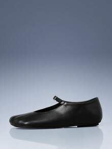 CUCCOO GRLICON Women's Flat Bottom Five-Finger Fashion Buckle Commuter Style - Black - View 6