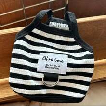 PETSIN Short Sleeveless Striped Pet Vest Shirt For Small Dogs And Cats (Poodle, Teddy, Pomeranian Etc.), Comfortable, Loose-Hair Design, Leash Loop - Multicolor - View 14