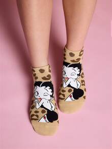 Betty Boop x SHEIN Women's Socks 3 Pack - variegated - View 4