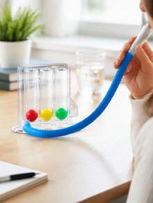 Breathing Trainer, Pulmonary Function Improvement Trainer, Breathing Vital Capacity Tester, Respiratory Exercise Device, Measuring Tool - Multicolor - View 6