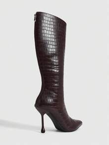 Daringsoles 經典西式女款靴子，適合秋冬日常與節慶場合 - 咖啡棕 - 查看 3