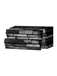 5/10/20PCS 3D Gel Wall Sticker Kitchen Oil Proof Splash Guard Bathroom Renovation Tile Decal Self Adhesive Peel And Stick Waterproof Home Decor - A-Black - View 13