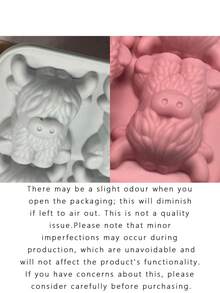 Cute Three-Dimensional Cow-Shaped Ice Cube Mold, Multi-Functional Chocolate Mold For Home. Ice Cube Tray For Refrigerator, Suitable For Home, Bar, Club, Whiskey, Parties, And Gifts - Small Mountain Cow Ice Cube Mold, Kitchen Accessory, Household - Multicolor - View 8