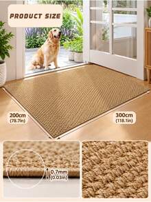 1 Piece Brown Pineapple Pattern, Simple Outdoor Rug For Home Decoration, Soft Texture And Easy To Clean Rug, Spring And Autumn Home Decoration Rug | Suitable For Small Courtyards | RV Front And Other Areas Rug | Balcony Picnic Seaside Beach Rug - Brown - View 3