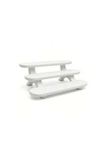3-Tier Countertop Display Stand, Countertop Organizer, Small Plastic Tiered Organizer Rack For Bathroom Vanity, Makeup, Perfume, Nail Polish, Skincare Samples, Desk Stationery, Mini Figures And Collectibles, Birthday Gift, Christmas Gift - Multicolor - View 10
