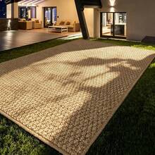 1 Piece Brown Pineapple Pattern, Simple Outdoor Rug For Home Decoration, Soft Texture And Easy To Clean Rug, Spring And Autumn Home Decoration Rug | Suitable For Small Courtyards | RV Front And Other Areas Rug | Balcony Picnic Seaside Beach Rug - Brown - View 12