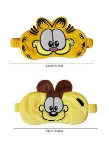 GARFIELD | Joivida 1pc Cartoon Plush Eye Mask, Two Options Available, Cute 3D Cartoon Embroidery Blackout Sleep Eye Mask Suitable For Office Nap And Airplane Travel, Is A Fun Gift For Cartoon Enthusiasts - Multicolor - View 4