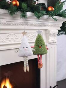 1PC Christmas Plush Doll Ornament Cute Figurine Decor Holiday Home Christmas Tree Hanging Party Decoration Gift For Adults - Christmas tree - View 4