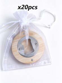 Bottle Opener, With A Naturally Minimalist Design. Comes With A Gift Bag. Suitable For Wedding Gifts, Graduation Presents And Holiday Mementos. - Khaki - View 8