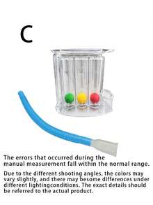 Breathing Trainer, Pulmonary Function Improvement Trainer, Breathing Vital Capacity Tester, Respiratory Exercise Device, Measuring Tool - Multicolor - View 7
