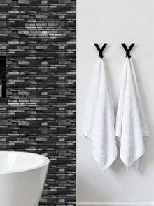 5/10/20PCS 3D Gel Wall Sticker Kitchen Oil Proof Splash Guard Bathroom Renovation Tile Decal Self Adhesive Peel And Stick Waterproof Home Decor - A-Black - View 6