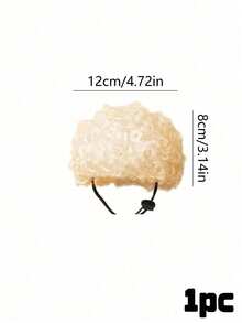 PETSIN 1件裝可愛寵物爆炸頭假髮，附可調節彈性束帶，適合小型至中型貓狗，萬聖節、生日派對與節日拍照趣味裝扮道具 - 彩色 - 查看 22
